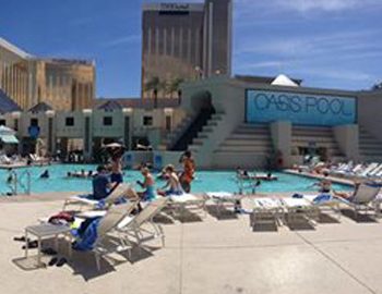A High-Performance Pool Deck at Aria Resort and Casino in Las